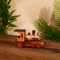 Сувенир "Паровоз" тиковое дерево 16х4,5х9 см
