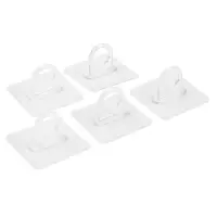 Держатель с клейкой поверхностью ТУНДРА, d=25 мм, 68&times;68 мм, прозрачный