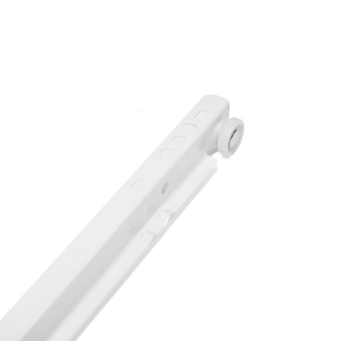 Роликовые направляющие ТУНДРА, L=300 мм, толщина 0,8 мм, белые, 2 шт.