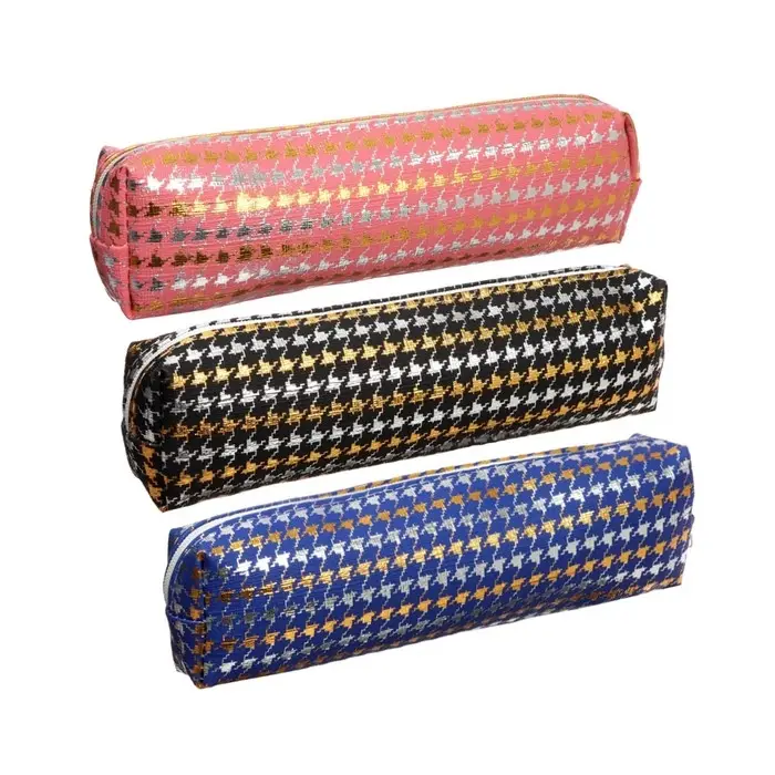 Пенал школьный на молнии Calligrata &laquo;Гусиные лапки&raquo;, 1 отделение, МИКС