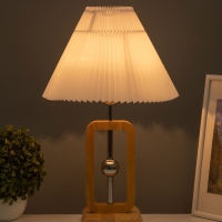 Лампа настольная BayerLux ЭКО "Диана" 1х40Вт Е27 коричневый 30х30х46см