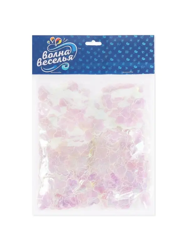 Конфетти &laquo;Сердце&raquo; перламутровый, хамелеон, 1.5 см, 50 г