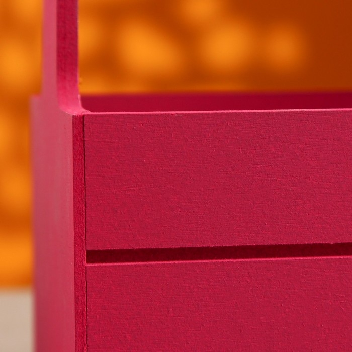 Набор кашпо деревянных 3 в 1 (29&times;18&times;33; 25&times;15&times;30; 21&times;12&times;23) "Аром", Бордо