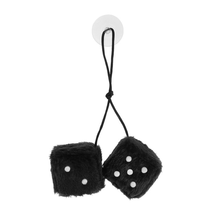 Украшение на зеркало, Пушистые кубики, 6&times;6 см