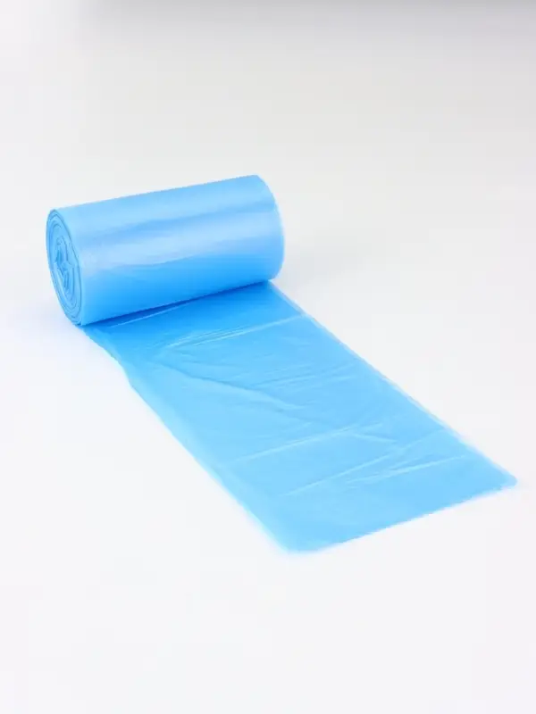 Мешки для мусора в рулоне 60 л, голубые,ПНД, толщина 15 мкм, 50 шт