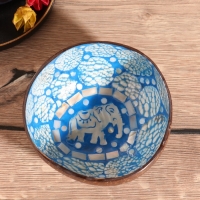 Чаша "Слон" 14х14х6 см, кокос