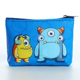 Кошелёк детский на молнии &laquo;Монстр голубой&raquo;, 11 х 8,5 см