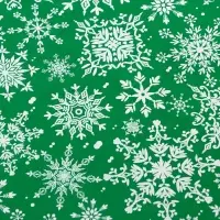 Плёнка упаковочная на Новый год полиграфичная &laquo;Снежинки водят хоровод&raquo;, 100 х 70 см