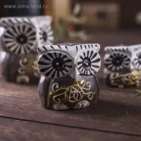 Сувенирный набор дерево "Совы с узором" 6х14х7 см