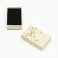 Коробочка подарочная под набор &laquo;Влюбленность&raquo;, 5&times;8 (размер полезной части 4.7&times;7.7 см), бежевая, вставка чёрная