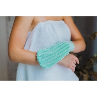 Мочалка - варежка для тела массажная Доляна, 19&times;11 см, жёсткая, цвет МИКС