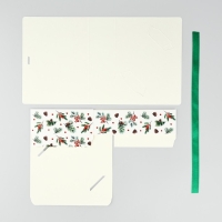 Складная новогодняя коробка-книга &laquo;Новогодний венок&raquo;, 16,5 х 12,5 х 5 см, Новый год