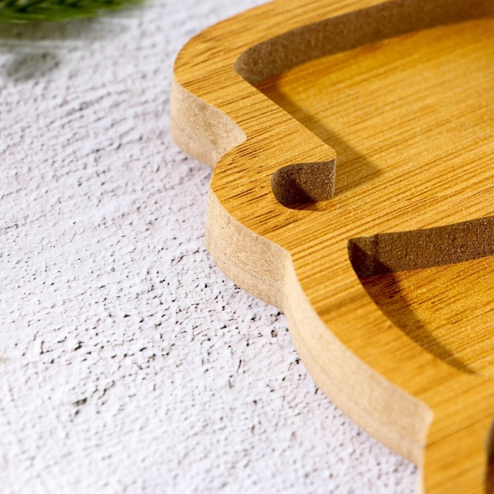 Новый год. Менажница деревянная «Снеговик», 28.8 х 18.4 см Новый год. Менажница деревянная «Снеговик», 28.8 х 18.4 см