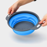 Дуршлаг складной Доляна &laquo;Компакт&raquo;, 29,5&times;23,8&times;9 см, цвет МИКС