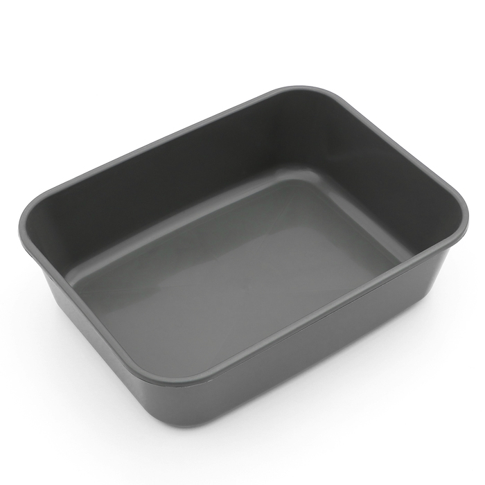 Туалет "Сима Люкс" с сеткой и бортом 30 х 39 х 19 см, серый