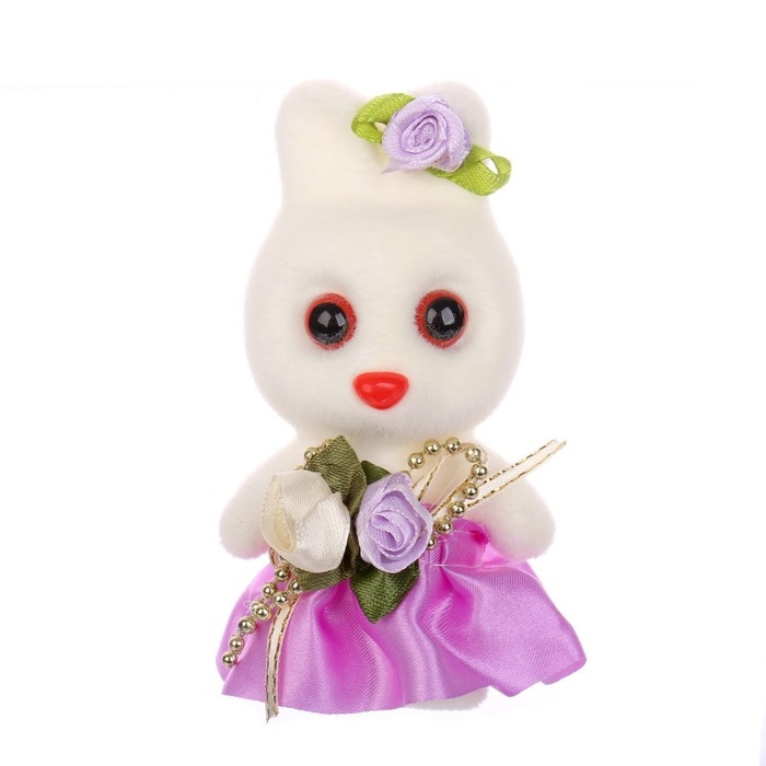 Игрушка из пенопласта &laquo;Зайка с цветами&raquo;, 13 см