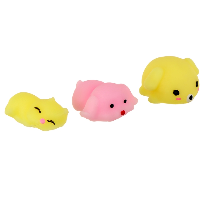 Антистресс сквиш мялка &laquo;Веселись&raquo;, животные микс , в шоубоксе