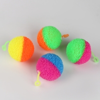 Мяч детский резиновый ёжка световой &laquo;Кошка&raquo;, цвета МИКС , в шоубоксе