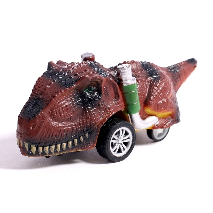 Игровой набор &laquo;Диногонки&raquo;, инерционный механизм, 6 видов машинок, цвет МИКС