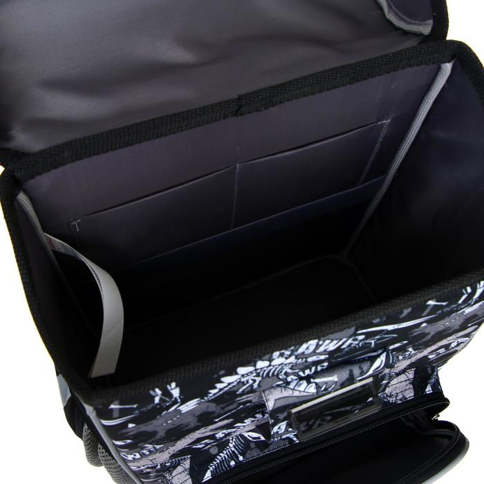 Ранец школьный на замке, 37 х 25 х 14 см, Erich Krause ErgoLine 15L, Dinosaur Park 51592