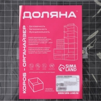 Короб стеллажный для хранения Доляна &laquo;Кло&raquo;, 25&times;25&times;25 см, цвет чёрный