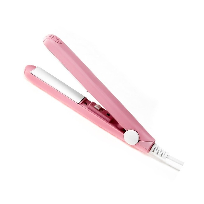 Выпрямитель Luazon LW-27, мини, 25 Вт, керамическое покрытие, 180&deg;C, розовый