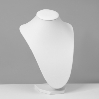 Бюст для украшений, 17,5&times;15&times;23 см, h=23 см, цвет белый