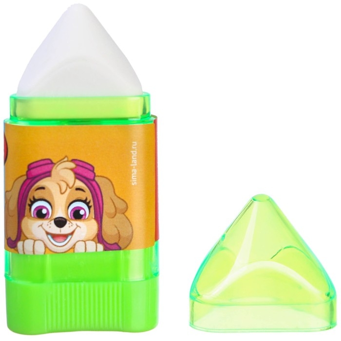 Точилка с ластиком, пластиковая, PAW PATROL