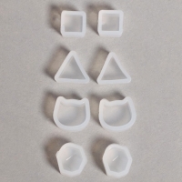 Форма силиконовая универсальная &laquo;Сережки-пусеты&raquo;, набор 8 шт. (4 вида)