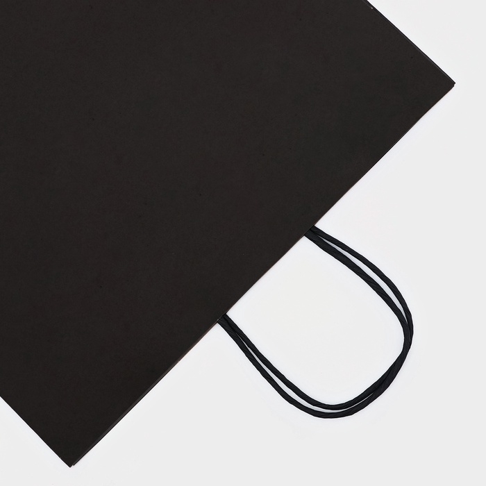 Пакет крафт &laquo;Радуга&raquo;, чёрный, 32 х 19,5 х 37 см, 80 г/м2, 1 шт