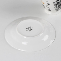 Чайная пара фарфоровая &laquo;Безумное чаепитие&raquo;, 440 мл, блюдце d=17 см