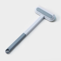 Щётка для окон Raccoon, длина 44 см, велюровая насадка 18,2&times;6,5 см, щётка для одежды 18,2&times;2 см, пластиковая щётка 2&times;14,5 см, силиконовый сгон 18,2 см