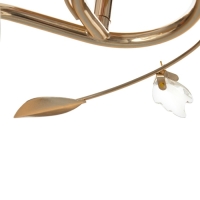 Люстра  "Лепестки" 2x40Вт E27 золото 44х33х28 см