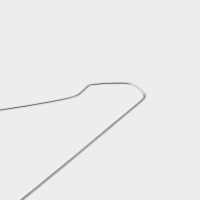 Плечики - вешалки для одежды Доляна, 40&times;22&times;0,2 см, 10 шт, металлические, тонкие,  цвет серебряный