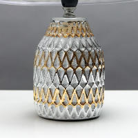 Настольная лампа 16788/1 E14 40Вт серебристо-золотой 20x20x30 см RISALUX