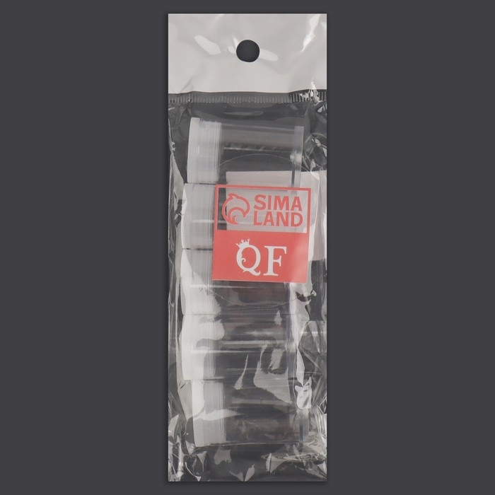 Набор баночек для декора, 5 шт, 6 мл, d = 2,2 &times; 3,7 см, цвет прозрачный