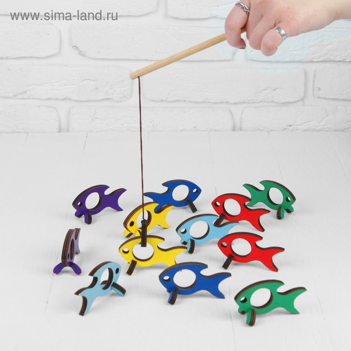 Игра &laquo;Поймай-ка. Рыбки&raquo;, удочка с крючком