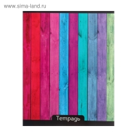 Тетрадь 48 листов в клетку Calligrata "Яркие цвета", обложка мелованный картон, УФ-лак, блок офсет, МИКС