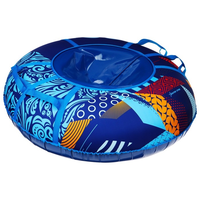 Тюбинг-ватрушка Winter Star &laquo;Абстракция&raquo;, диаметр чехла 120 см