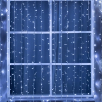Гирлянда &laquo;Занавес&raquo; 2 &times; 9 м, IP44, УМС, белая нить, 1800 LED, свечение белое, 220 В