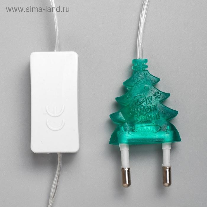 Гирлянда «Нить» 5 м с насадками «Звезда средняя», IP20, прозрачная нить, 20 LED, свечение мульти (RG/RB), мигание, 220 В Гирлянда «Нить» 5 м с насадками «Звезда средняя», IP20, прозрачная нить, 20 LED, свечение мульти (RG/RB), мигание, 220 В