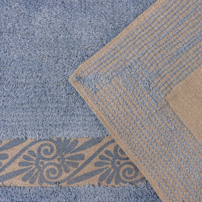 Коврик для дома Доляна &laquo;Вензель&raquo;, 50&times;80 см, цвет голубой