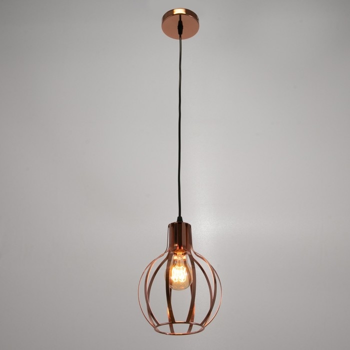 Светильник BayerLux 69960/1 E27 40Вт розовое золото 17х17х22-122 см