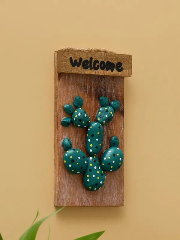 Панно &laquo;Кактус&raquo;, 20&times;3&times;10.5 см, дерево албезия