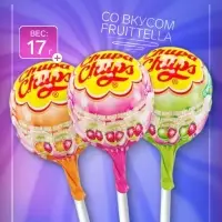 Карамель Chupa-Chups, со вкусом Fruittella, ассорти, 17 г