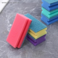 Губка для мытья посуды Доляна &laquo;Генеральная уборка&raquo;, 12&times;6&times;4 см, 6 шт