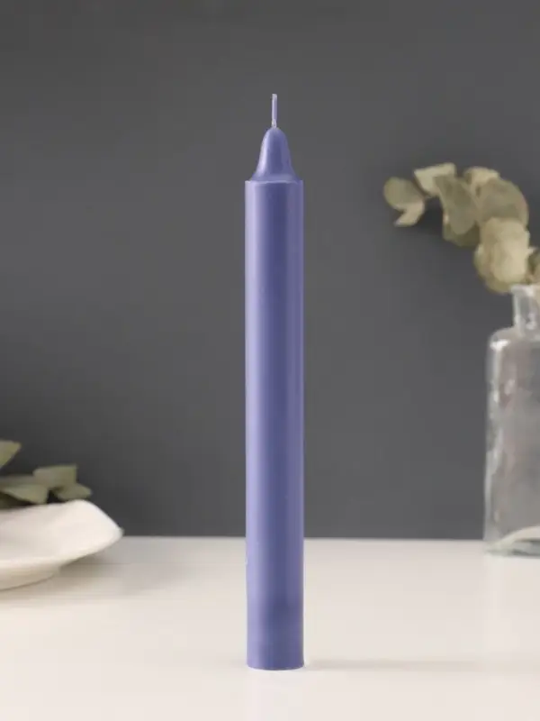 Ароматическая свеча парафиновая хозяйственная, 2.4&times;21 см, 80 г, лаванда