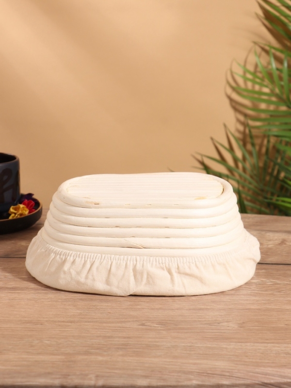 Корзинка с тканевым подкладом, 24х18х9 см, ротанг