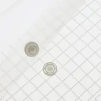 Папка-конверт на кнопке, А4, 180 мкм, Calligrata "Клетка", прозрачная