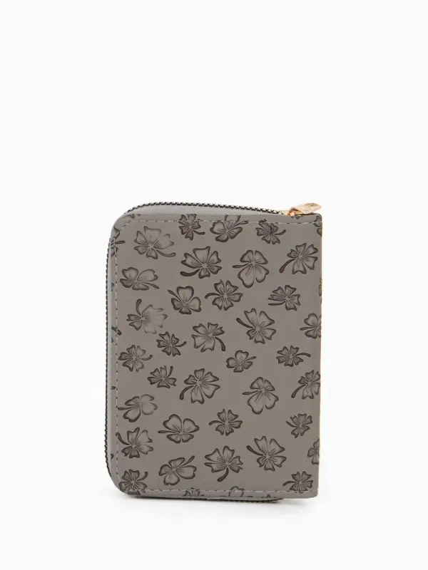 Кошелек жен 07-01-01 Июнь2526, 13*2*9 см, 2 отд+отд/молн, д/карт, серый